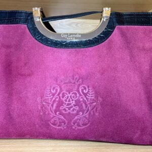 Bolso Guy Laroche piel negra y ante morado